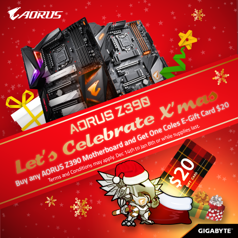 AU - Buy any AORUS Z390 Motherboard, Get a $20 Coles e-Gift Card