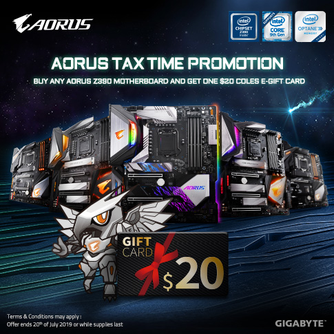 AU - Buy Any AORUS Z390 Motherboard, And Get a $20 Coles e-Gift Card!