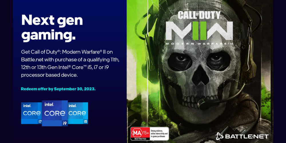 [ANZ] Get Call of Duty: Modern Warfare II on battle.net with selected INTEL x GIGABYTE products