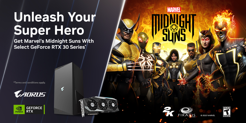 [APAC] Get Marvel’s Midnight Suns with selected GIGABYTE x NVIDIA GeForce RTX30 series