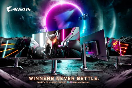 GIGABYTE Unveils Groundbreaking OLED Monitor Lineup at CES 2024, Featuring World's First DP2.1 UHBR20 Gaming Monitor